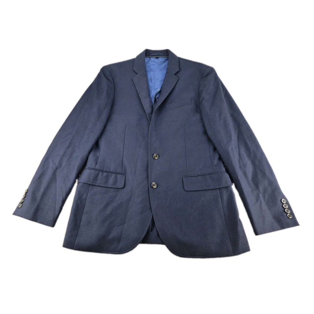 J. Crew Ludlow Sport Coat Men Sz 38R Navy Blue American Woolen Wool Suit Jacket